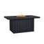 Calvin 52" Rectangle Metal Propane Fire Pit Table With Hidden Tank in Black Coral by Real Flame-1589925327-1609667016