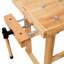 Établi 40 po en bois d'hévéa, capacité de 330 lb, poignée réglable, idéal pour la fabrication de bijoux et de bricolage