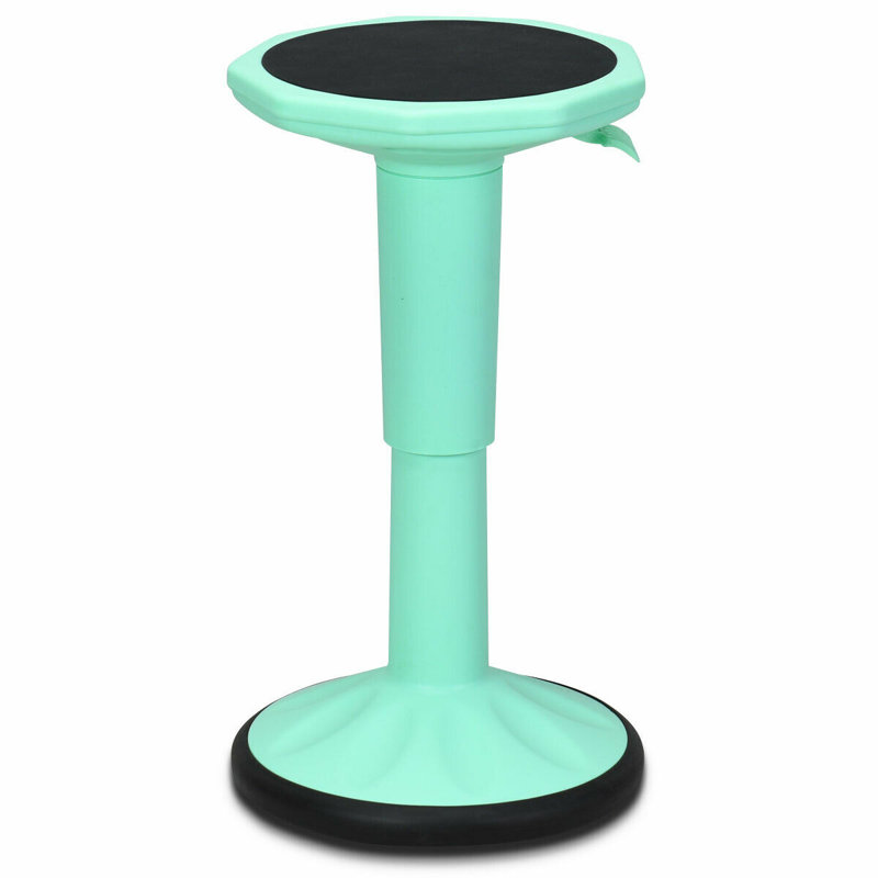 Daniels Adjustable Height Ergonomic Active Stool with, Teal