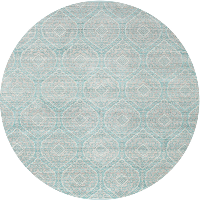 Tapis abstrait gris, Rond 3 pi