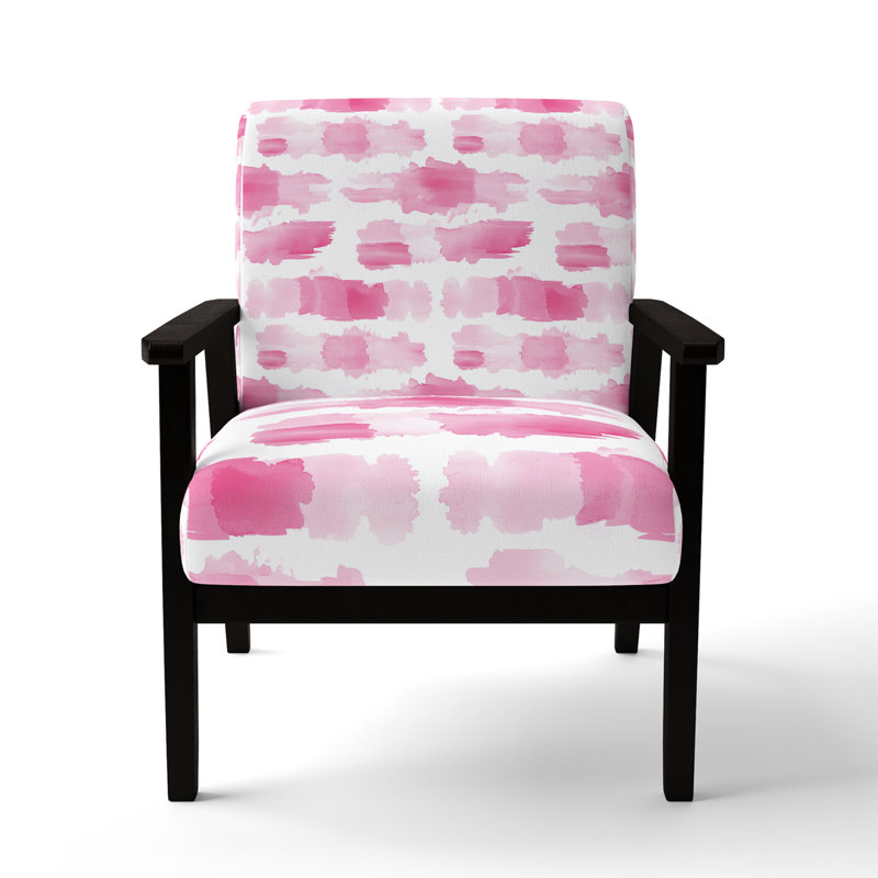 Chaise rembourrée Aesthetic, Accoudoirs carrés noirs