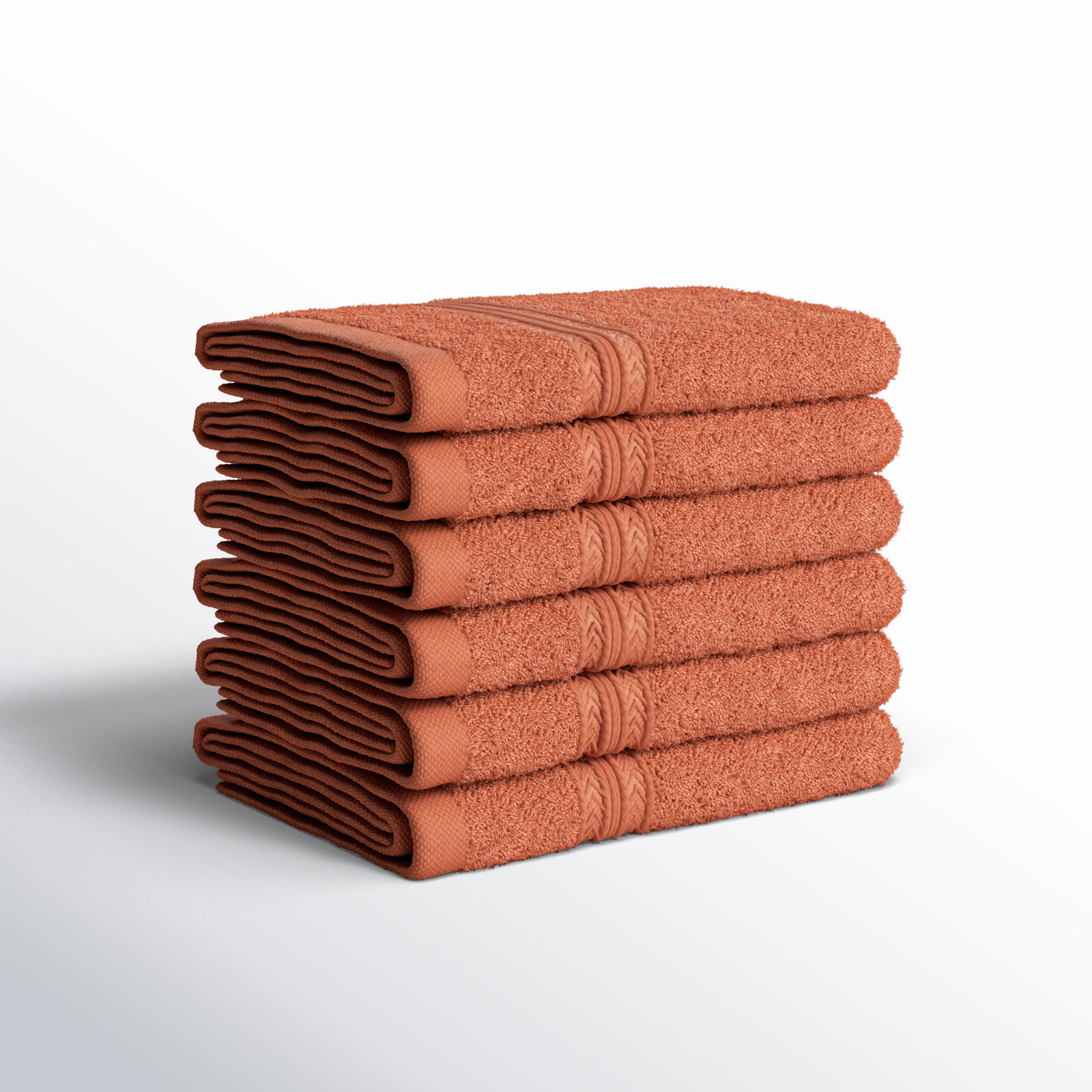 Simba Eco-Friendly Sustainable Cotton Washcloth Towel, Copper