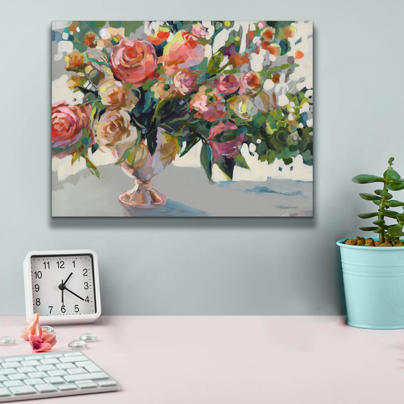 "Roses" par Jenny Westenhofer, H 12 po x l 16 po x P 0,75 po