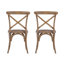 Chaise d'appoint en bois d'orme massif Bailes-722052976