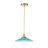 1-Light Modern Dome Glass Pendant Light