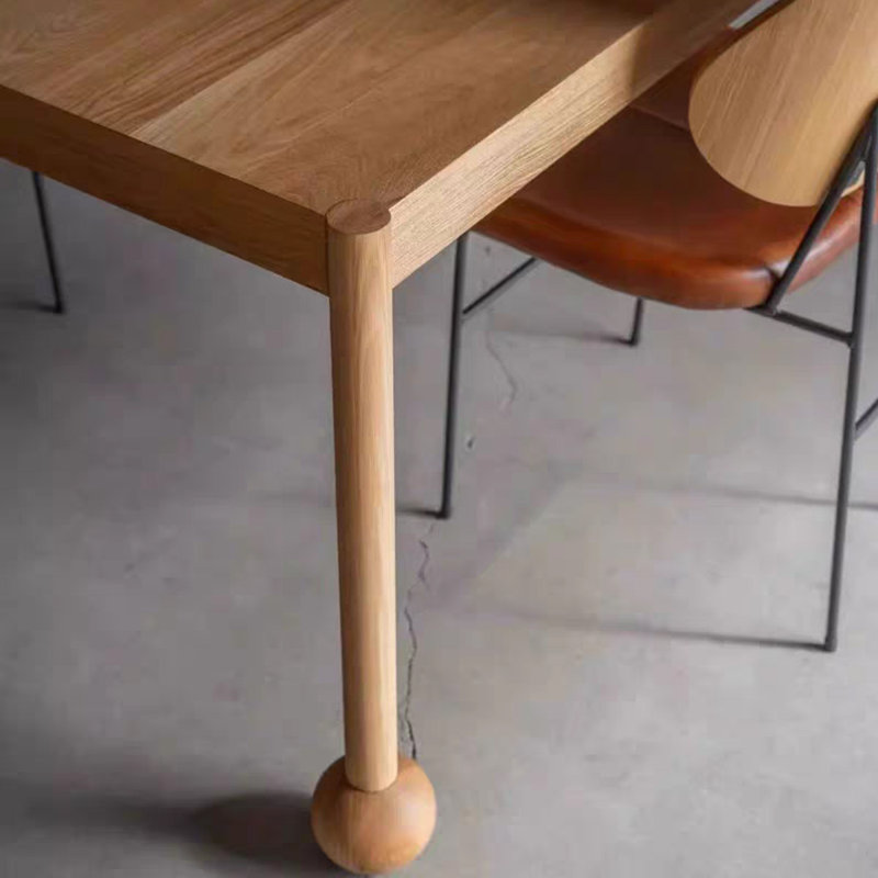 Minimalist rectangular dining table, 29.53"H x 70.87"L x 31.5"W
