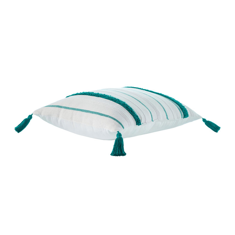 Coussin décoratif en coton Indigo