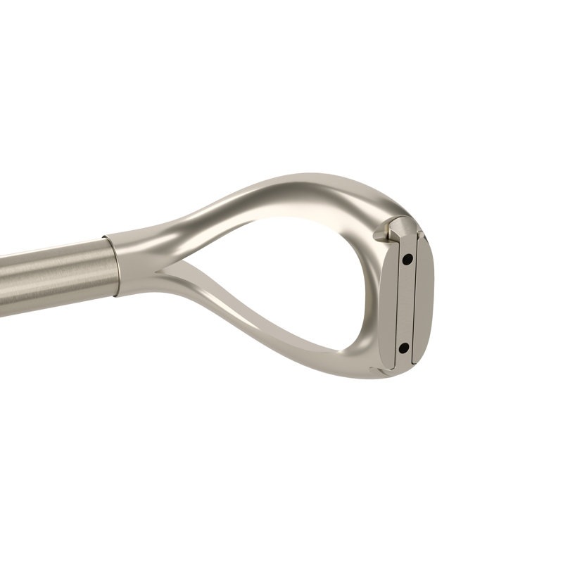 Eco-Friendly Nickel Adjustable Loop Curtain Rod 42-120 Inches