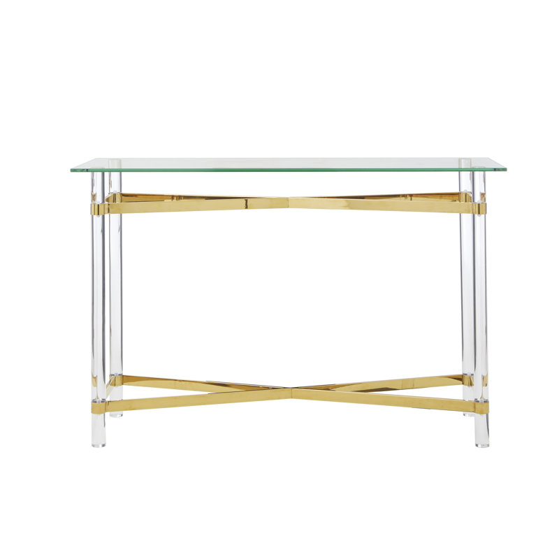 Sabrina 120cm Glass Top Console Table
