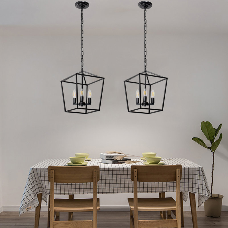 Lustre géométrique à 4 lumières Amasia