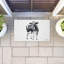 Tapis de porte d'extérieur à imprimé vache debout Country, design par Sara Baker, 18 po x 30 po