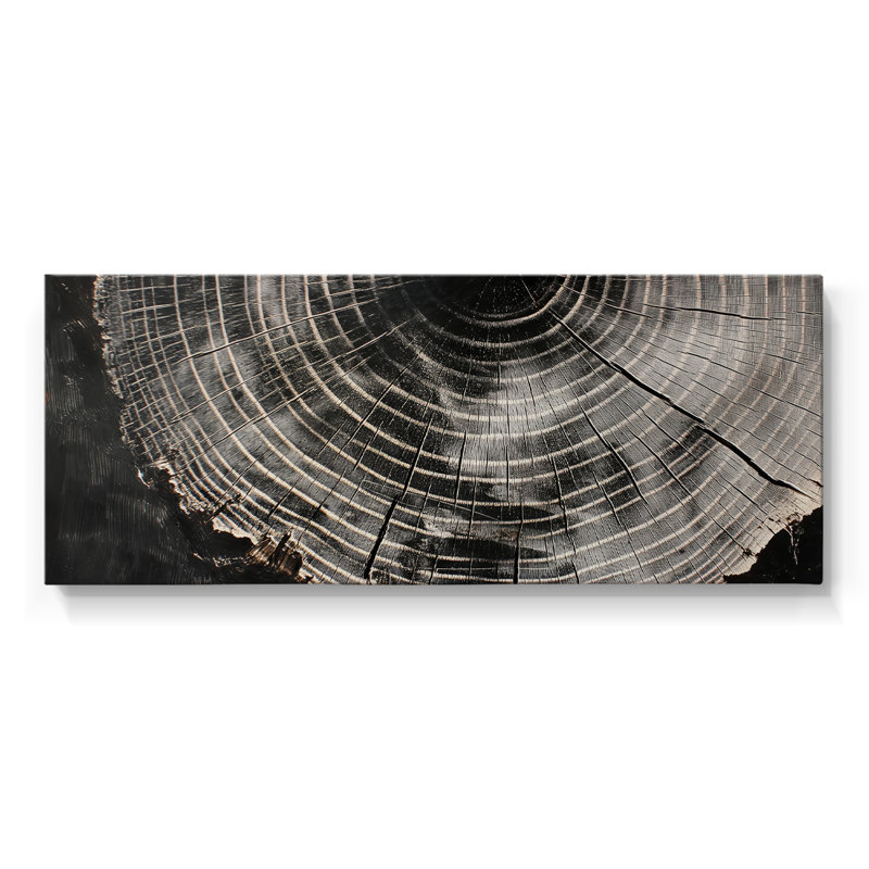 Série abstraite-CCXCVIII- Toile tendue avec châssis - Prêt à être accroché, H 12 po x l 30 po