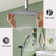 12 In Rainfall Shower System - Ceiling Mount, Rain Shower Heads With Handheld Spray Combo, Thermostatic Shower Faucet Set Complete Shower Trim Kit With Rough-In Valve
