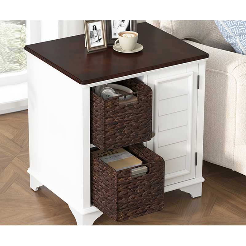 Table d'appoint U Can, Blanc