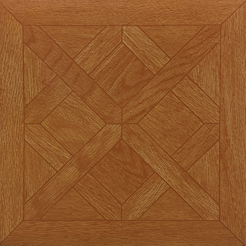 Woven Trends Tivoli Self Adhesive Vinyl Floor Tiles, 45 Pcs, 12" X 12", Classic Parquet Oak