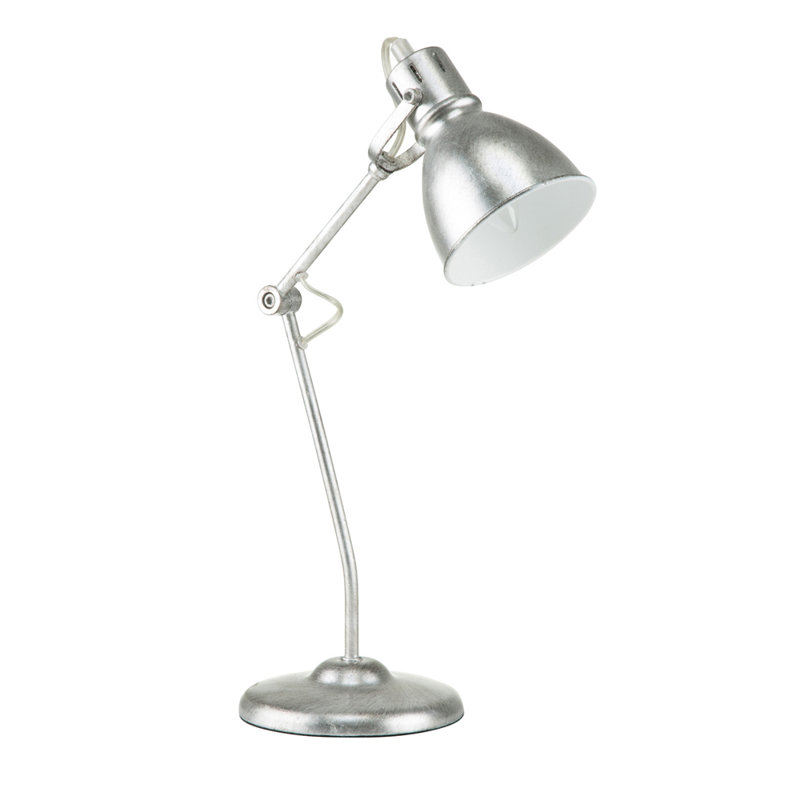 Ruthmarie Metal Desk Lamp, Silver