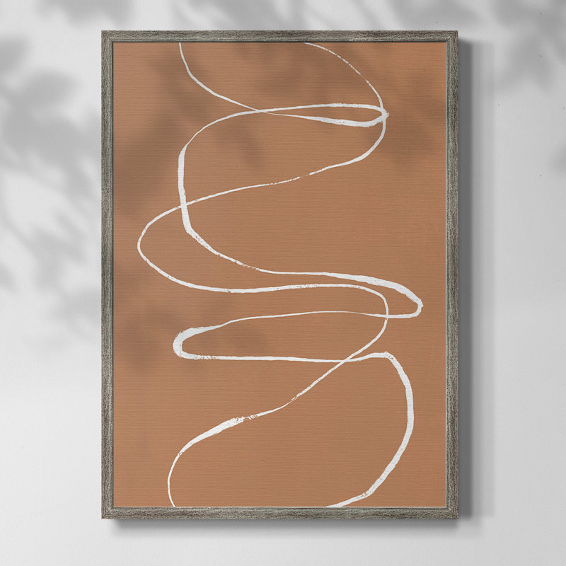 Terracotta Drift I Framed Print - Solid Wood, 15" H x 12" W