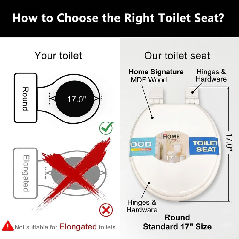 Wee's Bath Essential Toilet Seats, White