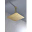 Pommeau de douche effet pluie 30,5 x 30,5 x 8,6 cm (12 x 12 pouces) en acier inoxydable, monobloc, fini or brossé-1755916176