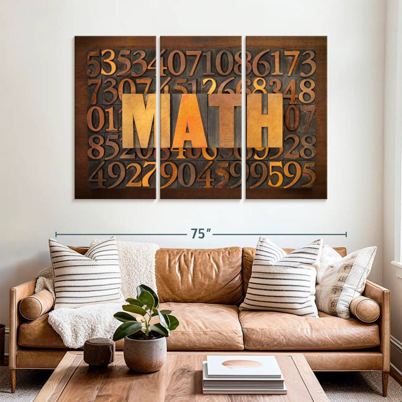 Math sur les nombres, H 42 po x l 65 po