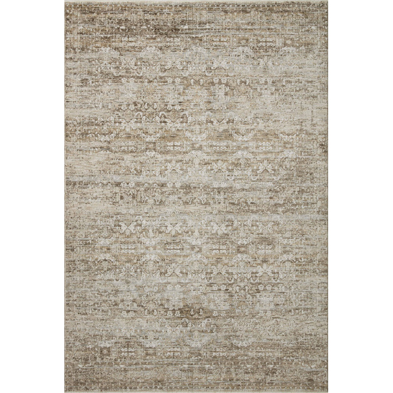 Amber Lewis x Loloi Honora Bark / Dove Area Rug, Rectangle 2' x 3'4"
