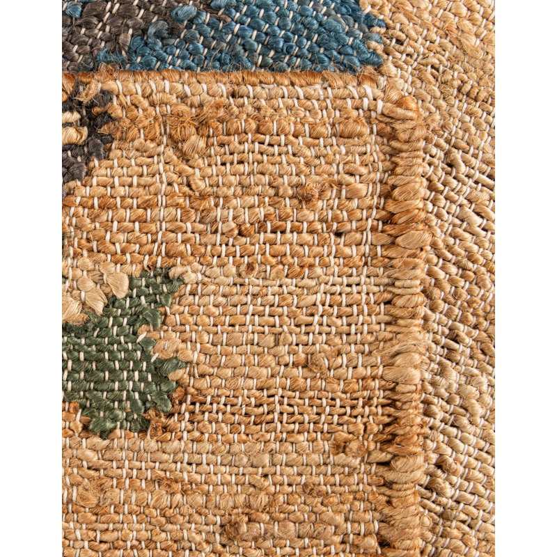  Nira Kala Handwoven Jute Rug, Runner 2' x 8'