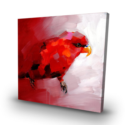 Abstract parrot - 32"x32" art on canvas