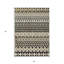 Tapis intérieur lavable quadrilobe 5 pi x 8 pi gris