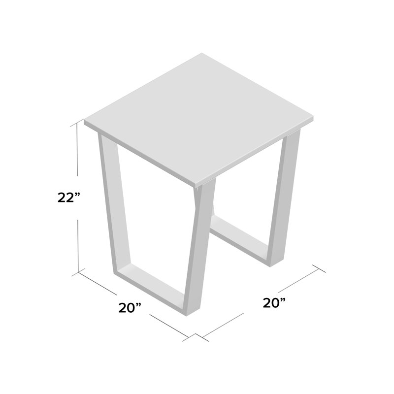 Carlton End Table, Gold