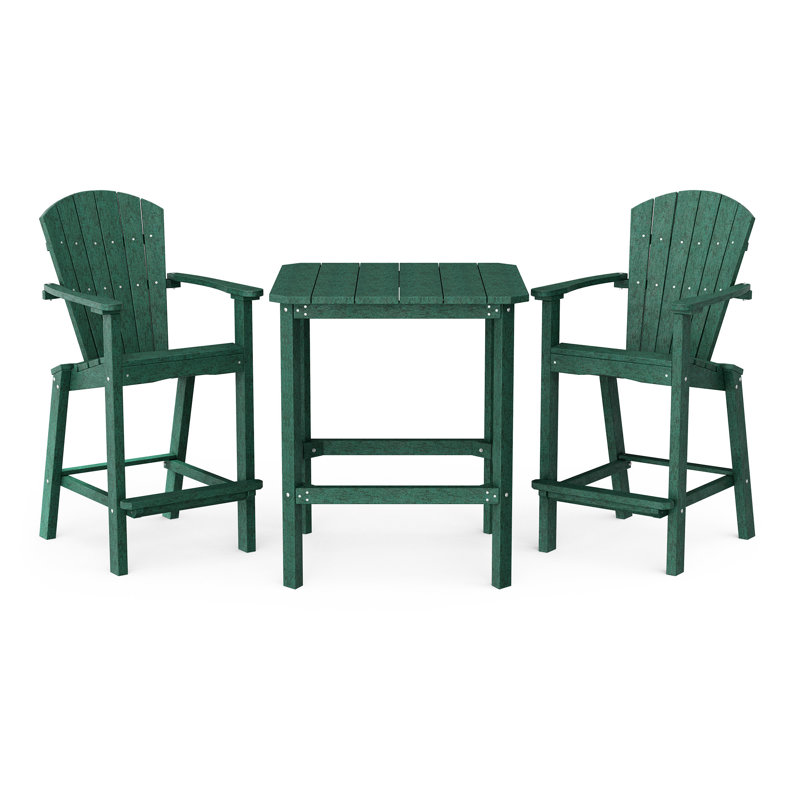Classic 3-Piece Bar Set, Turf Green