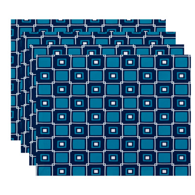Endsley Polyester Geometric Rectangle Placemat