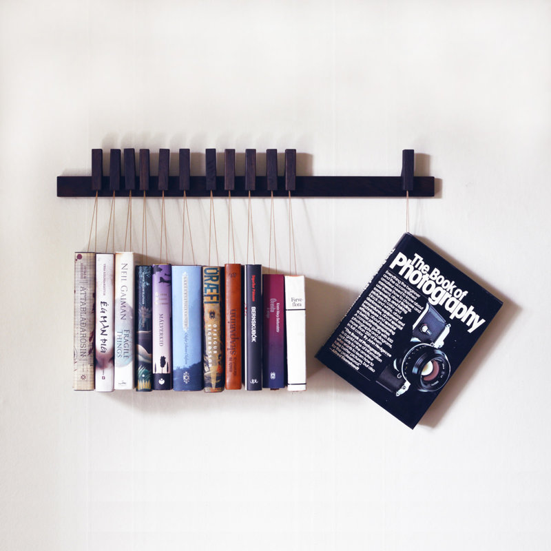 Hans Solid Wood Magazine Rack, Wenge