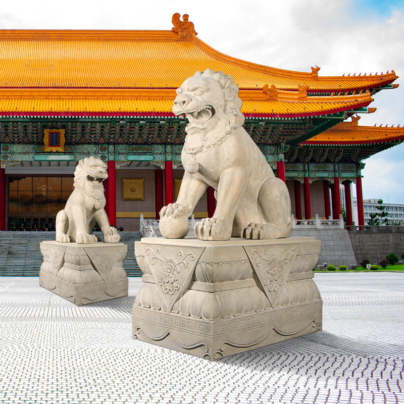 Male Foo Dog Statue