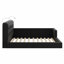 Lit plateforme tapissier avec 2 lampes de lecture-1331483576