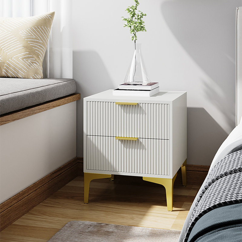 40cm W Manufactured Wood Bedside Table