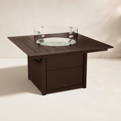 POLYWOOD® Square 42" Fire Pit Table