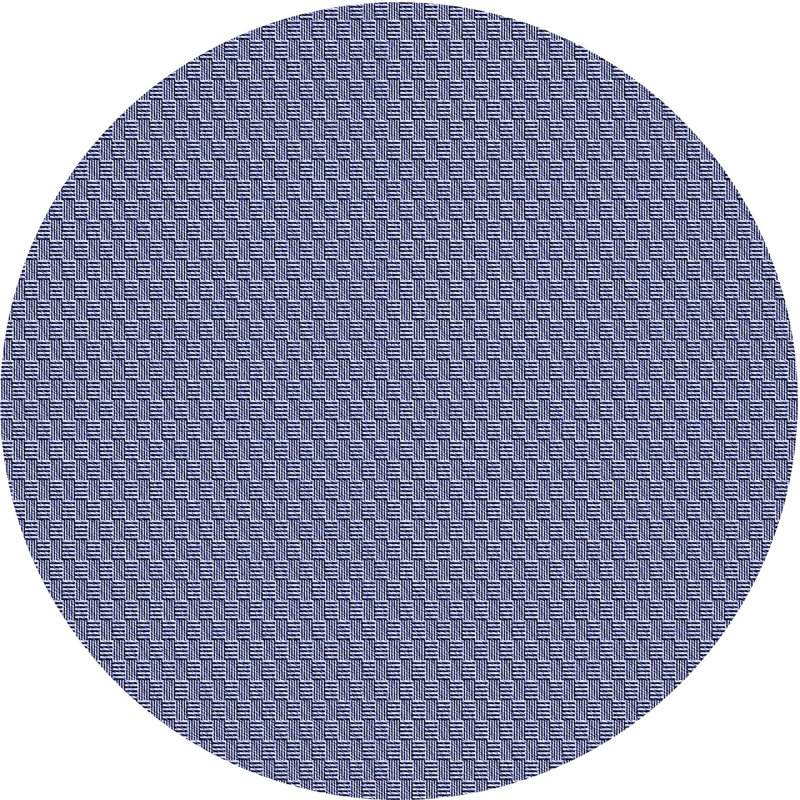 Geometric Indoor Rug, Round 7'