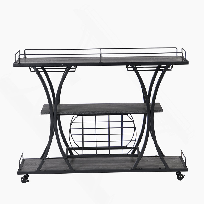 Chariot-bar industriel et chariot de service pour la maison avec roulettes