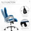 Chaise de bureau à domicile, fauteuil d'ordinateur en velours, fauteuil de bureau capitonné à boutons avec roulettes pivotantes, hauteur réglable et fonction d'inclinaison-692379118