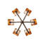 Greenbriar Oak 6 - Light Chandelier