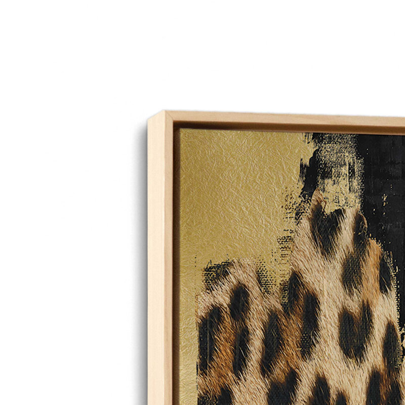 «Abstract Safari II» par Amber Sterling, reproduction d'art, L 30 po x H 30 po, Érable, Toile avec cadre