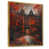 Toile avec cadre flottant or