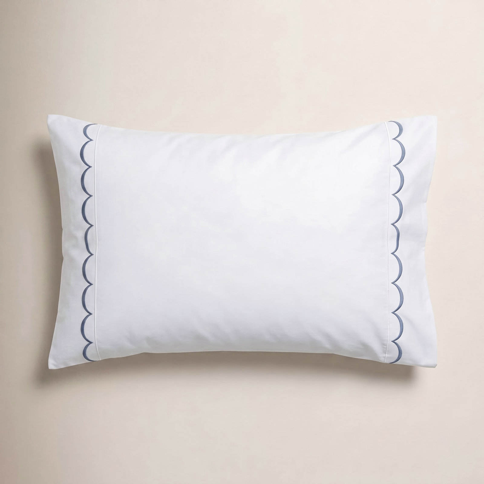 Cotton Pillowcase, King, Blue