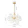Macosh 3 - Light Textured Glass Bubble Chandelier