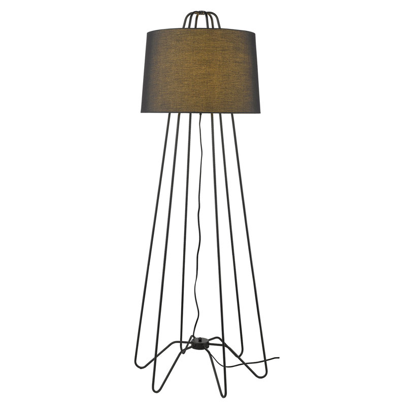 Hatch 64'' Traditional Floor Lamp, Matte Black