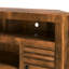 Console d'angle pour téléviseur de 52 po ou moins 52 po, sans assemblage requis, fini whisky (meuble télé)