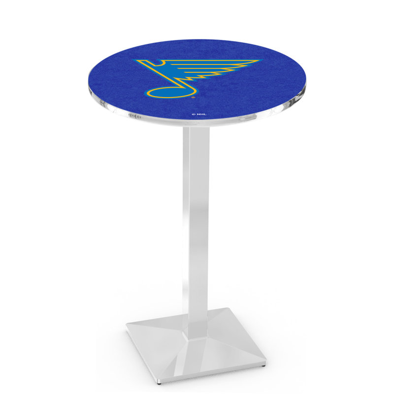 Table de salle à manger 30 po NHL, Chrome, Blues de St. Louis