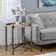 Davidson Mirrored Glass Tray Top End Table
