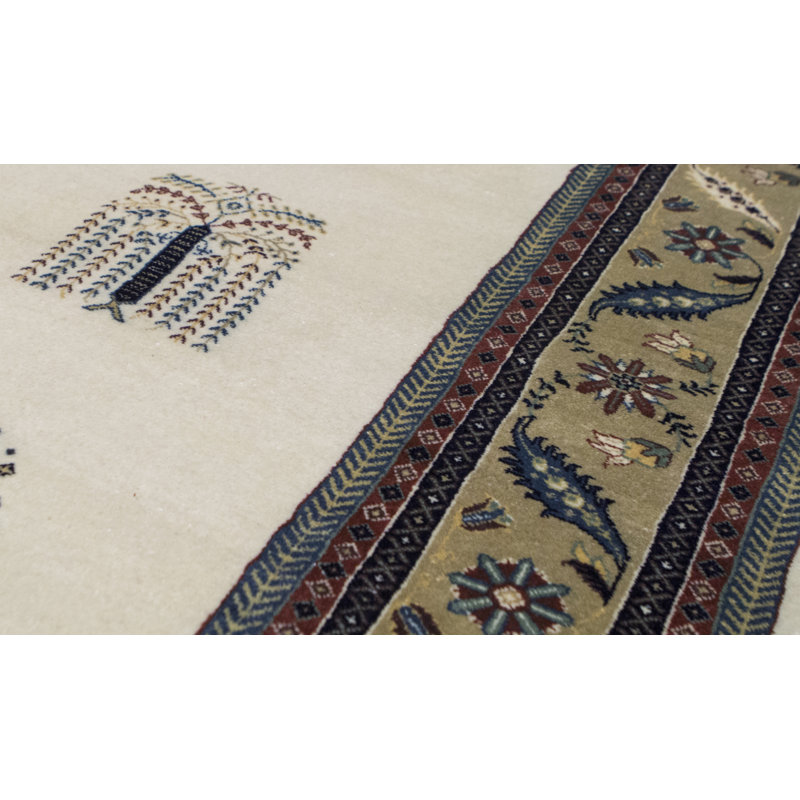 Hand-Knotted High-Quality Camel Area Rug