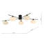 Kendra Glass Semi Flush Mount-58962104